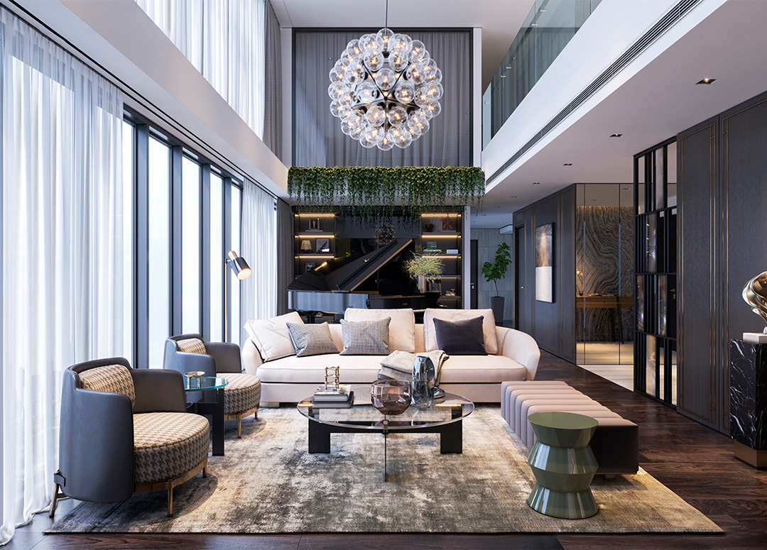 Nội thất Hoàng Kim cao cấp tại The Privé