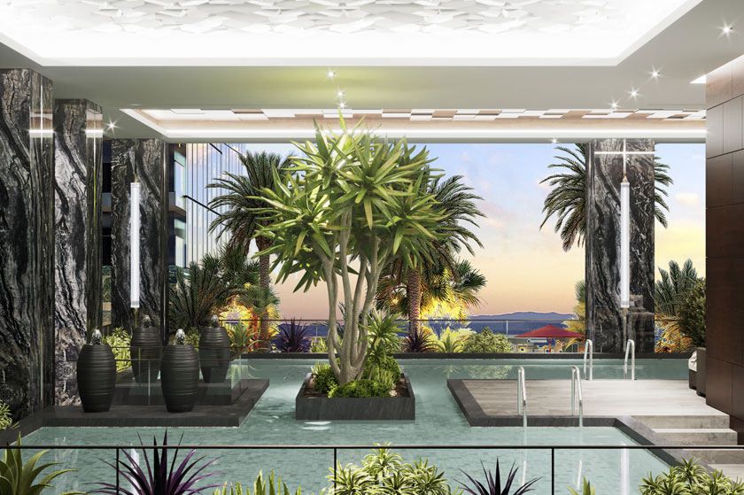 Hồ bơi ngoài trời đẳng cấp tại The Privé