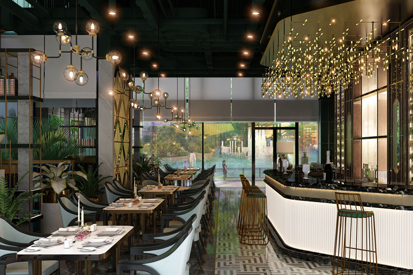 Nhà hàng sang trọng - Tiện ích đẳng cấp tại The Privé
